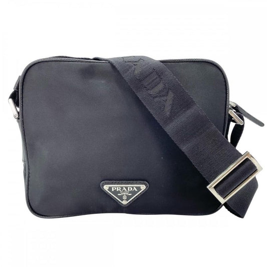 Prada Shoulder Bag Unisex Triangle Logo Camera Bag Logo Jacquard Mini Bag