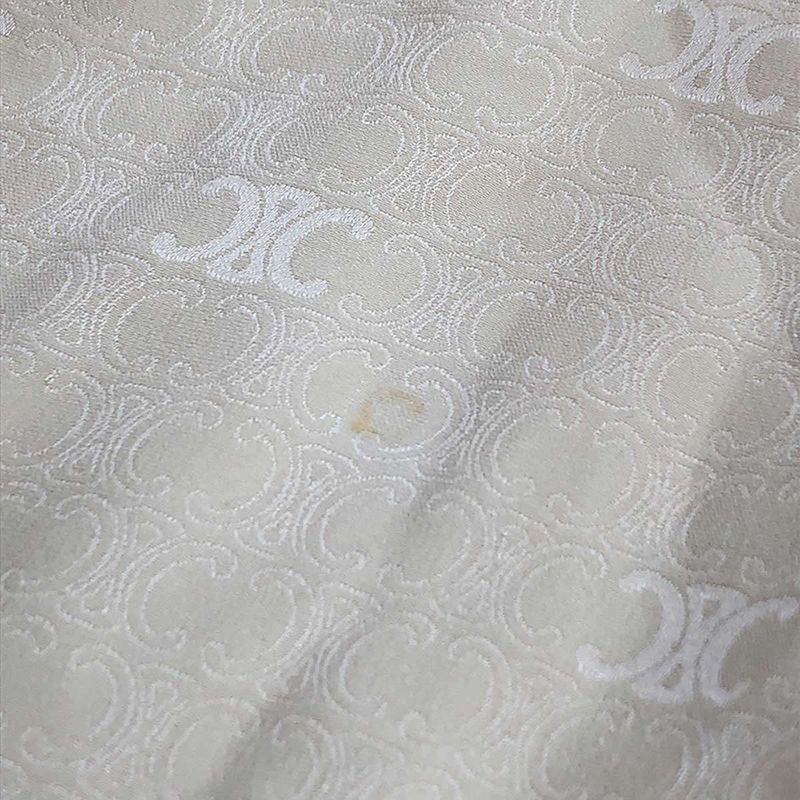 Celine Lavalliere Triomphe Monogram Silk Bow Tie Dress 2r35f779r Beige 38