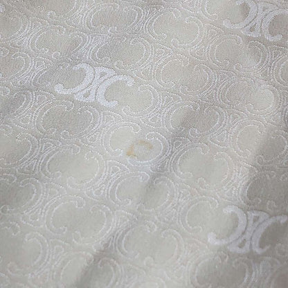 Celine Lavalliere Triomphe Monogram Silk Bow Tie Dress 2r35f779r Beige 38