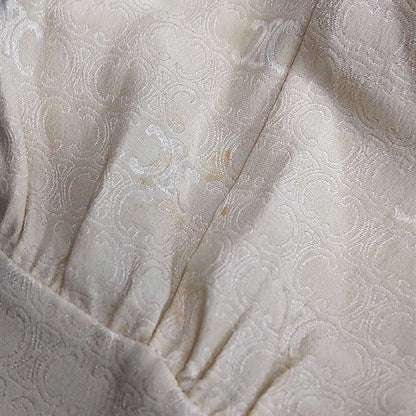 Celine Lavalliere Triomphe Monogram Silk Bow Tie Dress 2r35f779r Beige 38