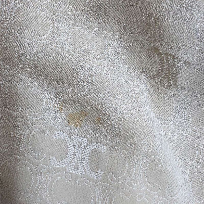 Celine Lavalliere Triomphe Monogram Silk Bow Tie Dress 2r35f779r Beige 38