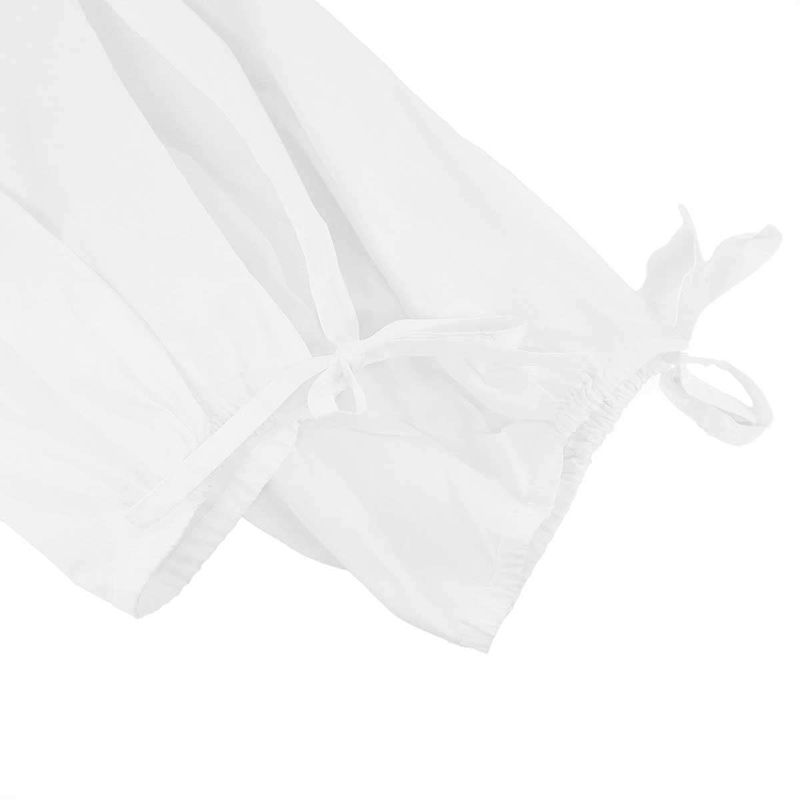 Hermes 25ss Embroidery Wide Blouse 5e3616da White 34