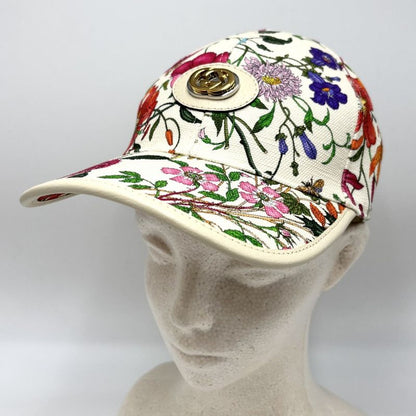 Gucci Cap Women's Flora Baseball Cap Interlocking G Fashion Item S Size Total