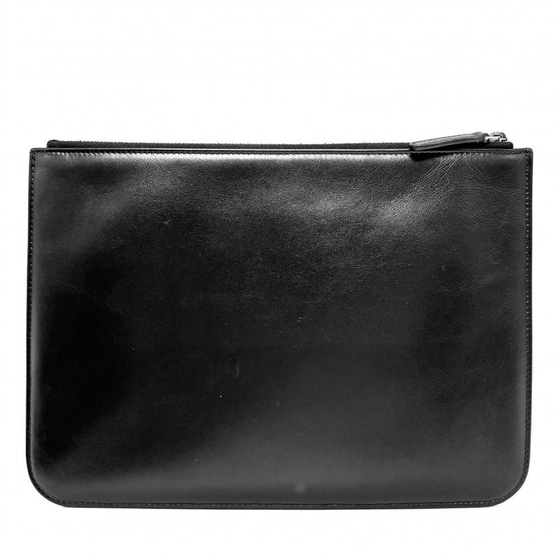 Chanel Clutch Bag Women Deauville Coco Mark Second Bag Chanel Leather Black