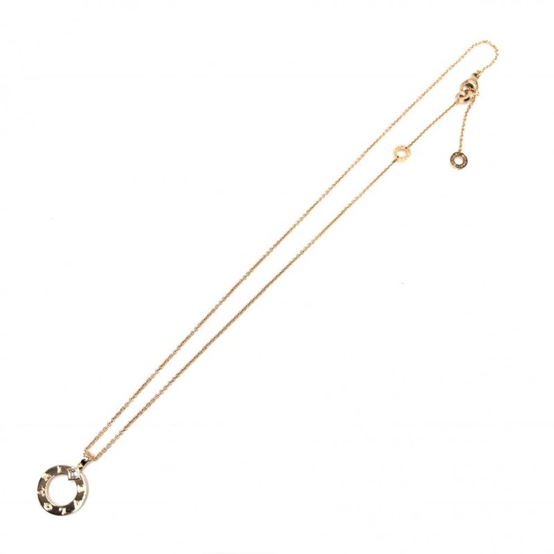 Bulgari Necklace Men's Bulgari Pendant Jewelry With Adjuster Accessory Au750