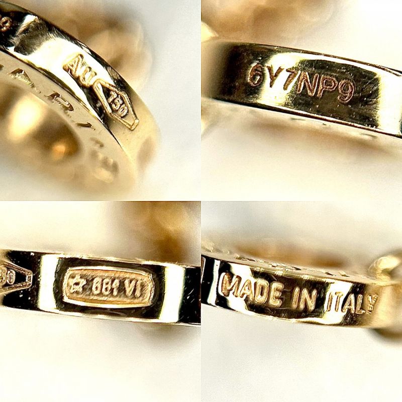 Bulgari Necklace Men's Bulgari Pendant Jewelry With Adjuster Accessory Au750