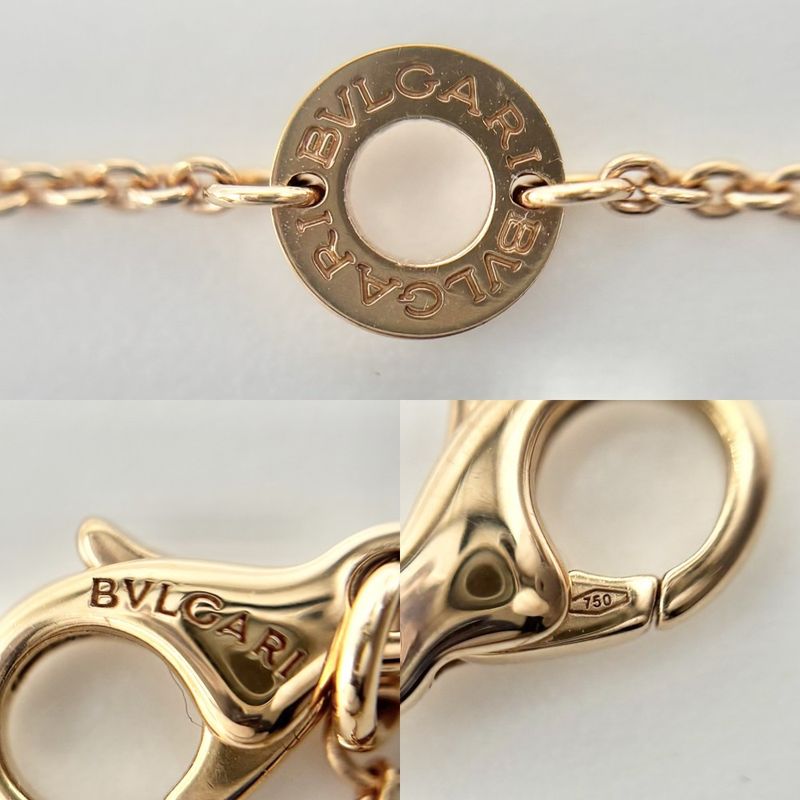 Bulgari Necklace Men's Bulgari Pendant Jewelry With Adjuster Accessory Au750