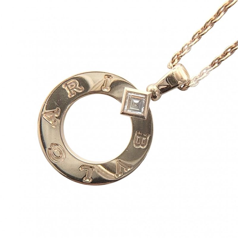 Bulgari Necklace Men's Bulgari Pendant Jewelry With Adjuster Accessory Au750