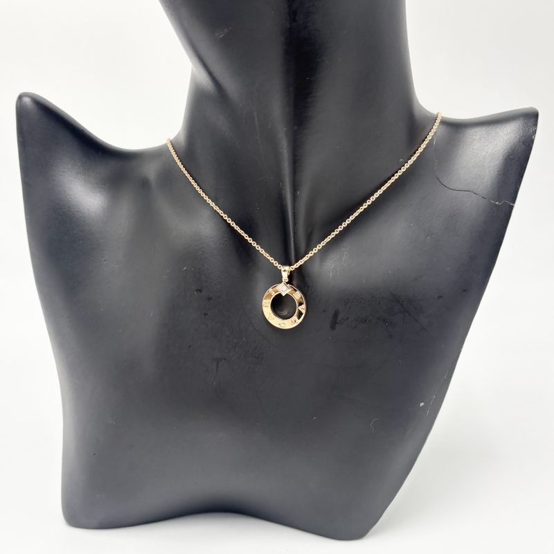 Bulgari Necklace Men's Bulgari Pendant Jewelry With Adjuster Accessory Au750