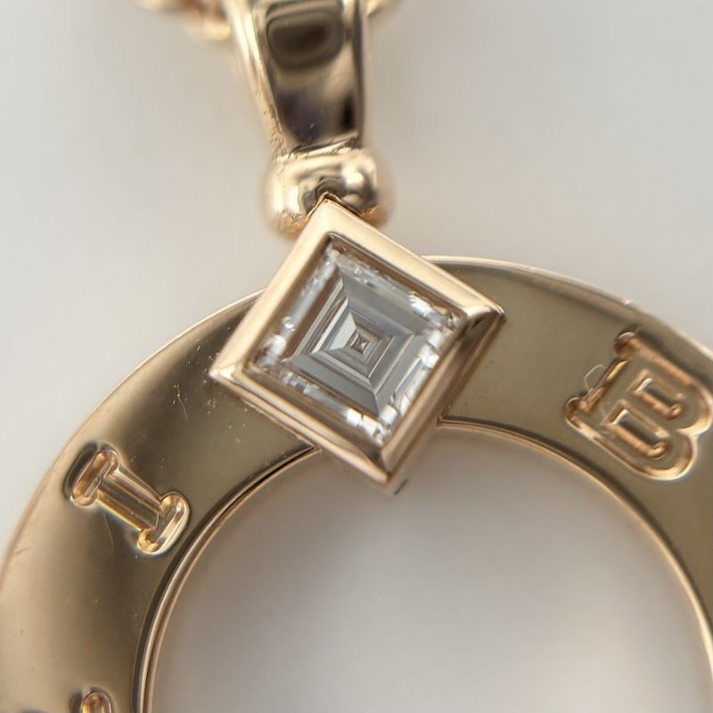 Bulgari Necklace Men's Bulgari Pendant Jewelry With Adjuster Accessory Au750