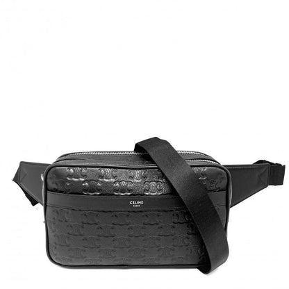 Celine Body Bag Men Triomphe Belt Bag Waist Bag Celine 116163fs4.38si Leather