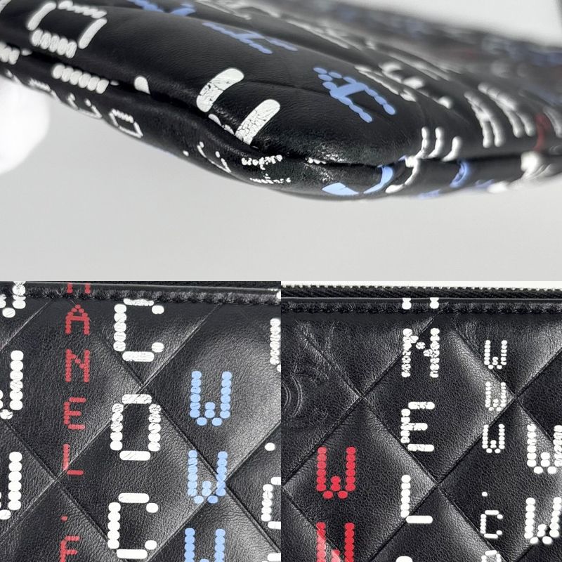 Chanel Clutch Bag Women Matelasse Typography Coco Mark Second Bag Chanel