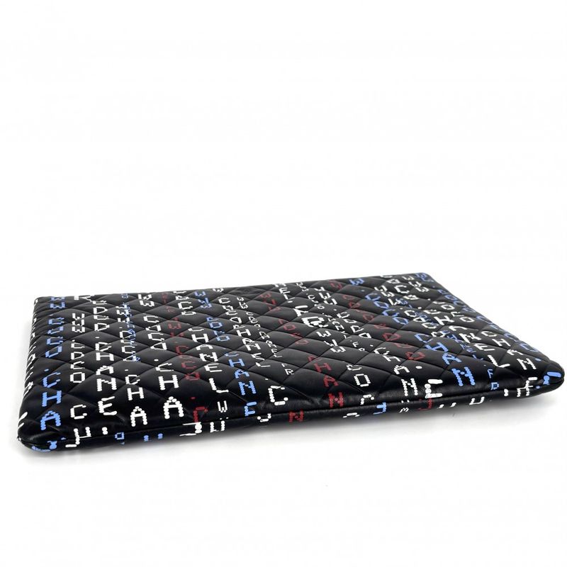 Chanel Clutch Bag Women Matelasse Typography Coco Mark Second Bag Chanel