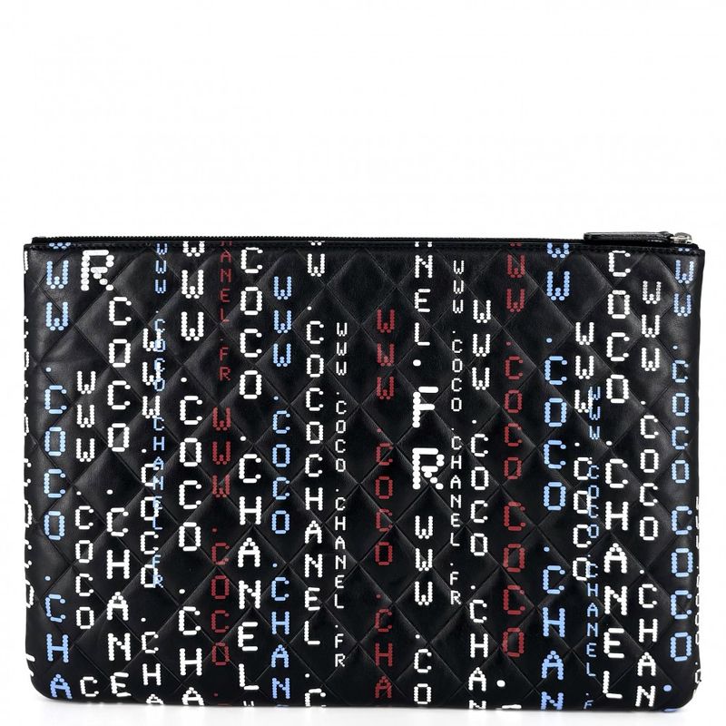 Chanel Clutch Bag Women Matelasse Typography Coco Mark Second Bag Chanel