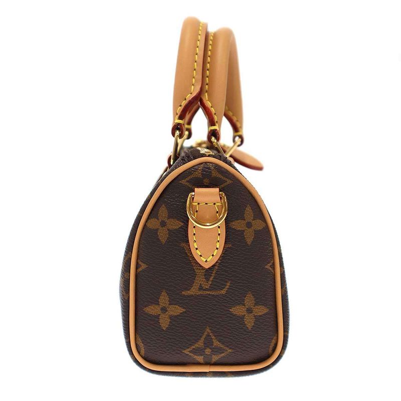 Louis Vuitton Monogram Nano Speedy 2way Hand Shoulder Bag Nano Speedy Shoulder
