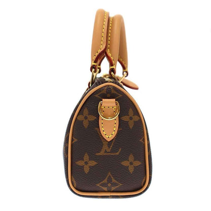 Louis Vuitton Monogram Nano Speedy 2way Hand Shoulder Bag Nano Speedy Shoulder