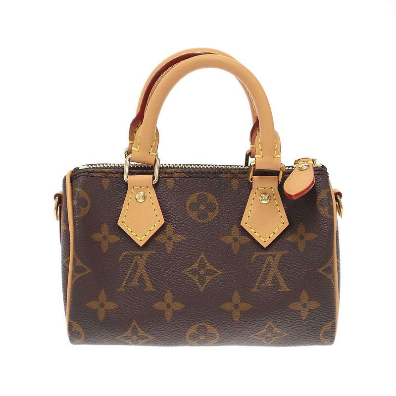 Louis Vuitton Monogram Nano Speedy 2way Hand Shoulder Bag Nano Speedy Shoulder