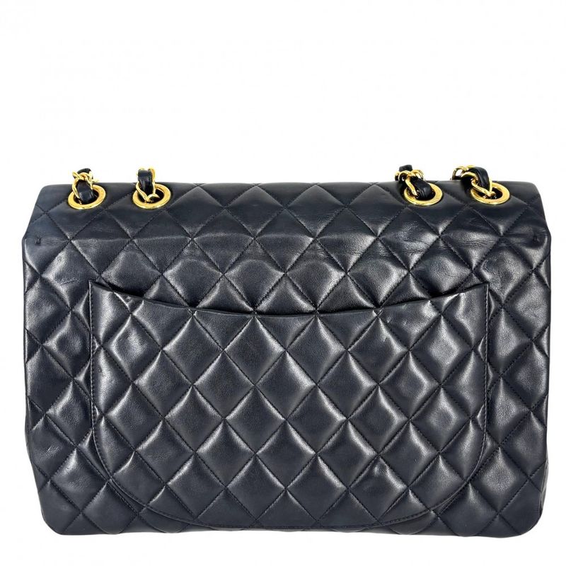 Chanel Shoulder Bag Women's Deca Matelasse 34 Coco Mark Double Chain Shoulder