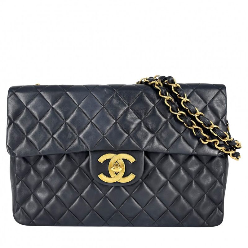 Chanel Shoulder Bag Women's Deca Matelasse 34 Coco Mark Double Chain Shoulder