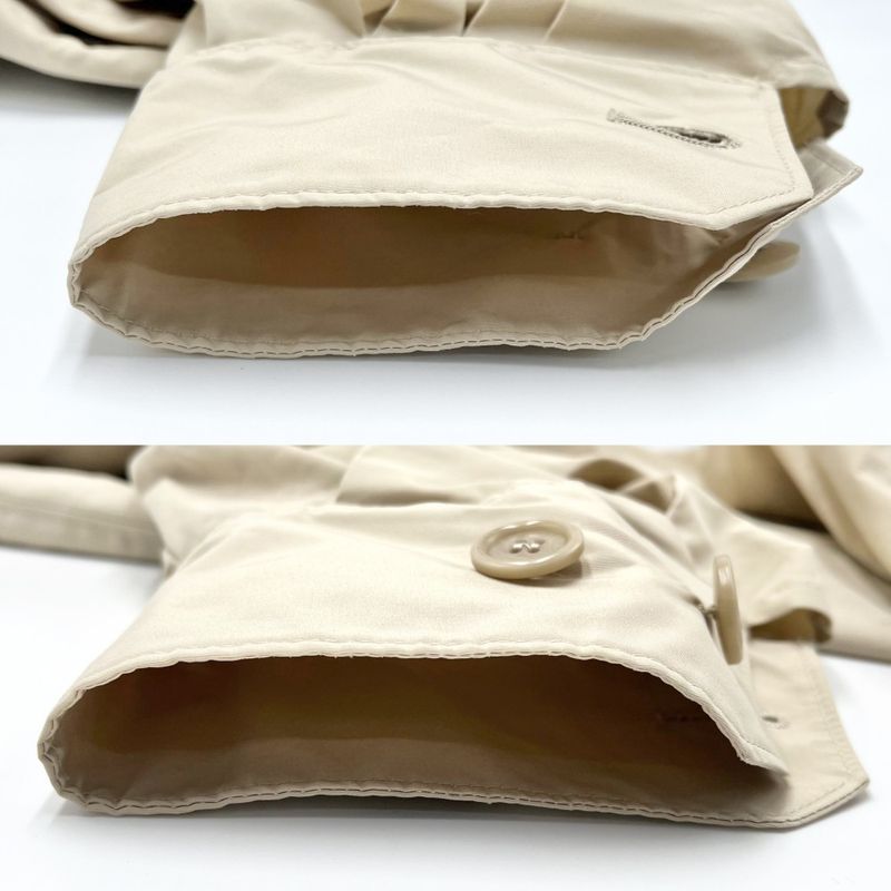 Prada Trench Coat Women's Puff Sleeve Outerwear Jacket Long Coat Apparel