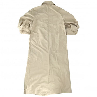 Prada Trench Coat Women's Puff Sleeve Outerwear Jacket Long Coat Apparel