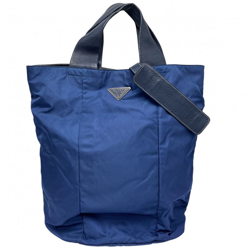 Prada 2WAY Men's Triangle Logo Tote Bag Shoulder Bag Shoulder Crossbody Prada