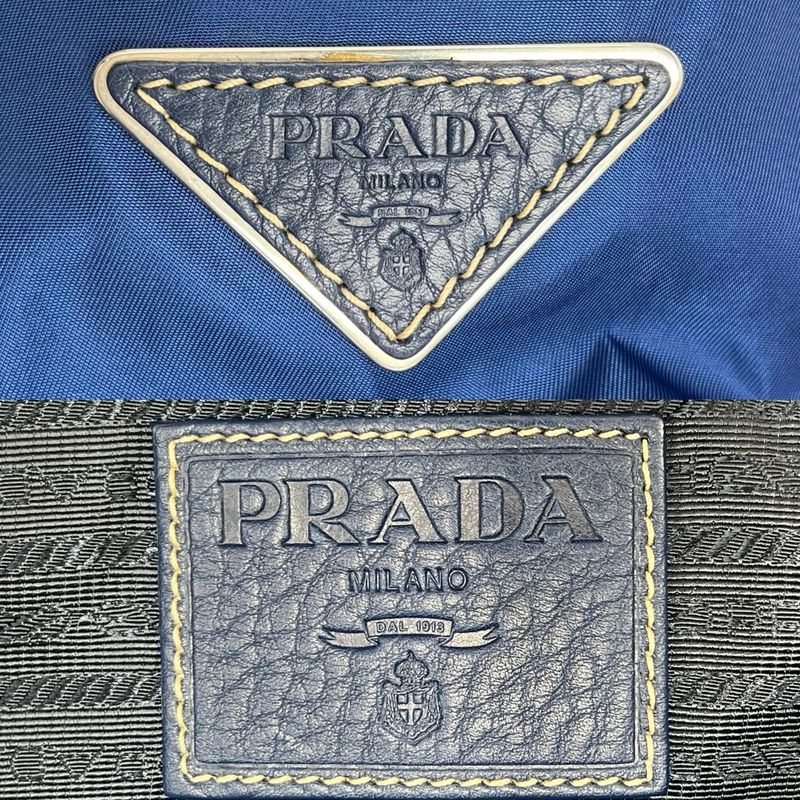 Prada 2WAY Men's Triangle Logo Tote Bag Shoulder Bag Shoulder Crossbody Prada