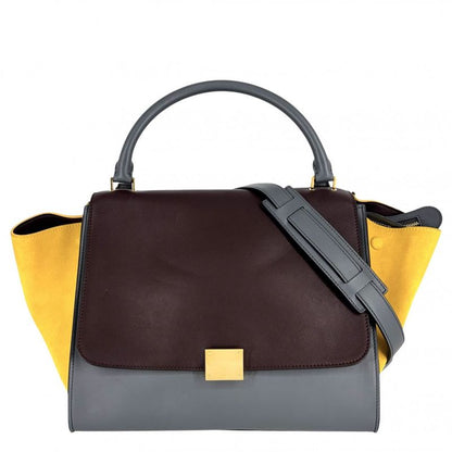 Celine 2WAY Ladies Trapeze Medium Handbag Shoulder Bag Crossbody Multicolor