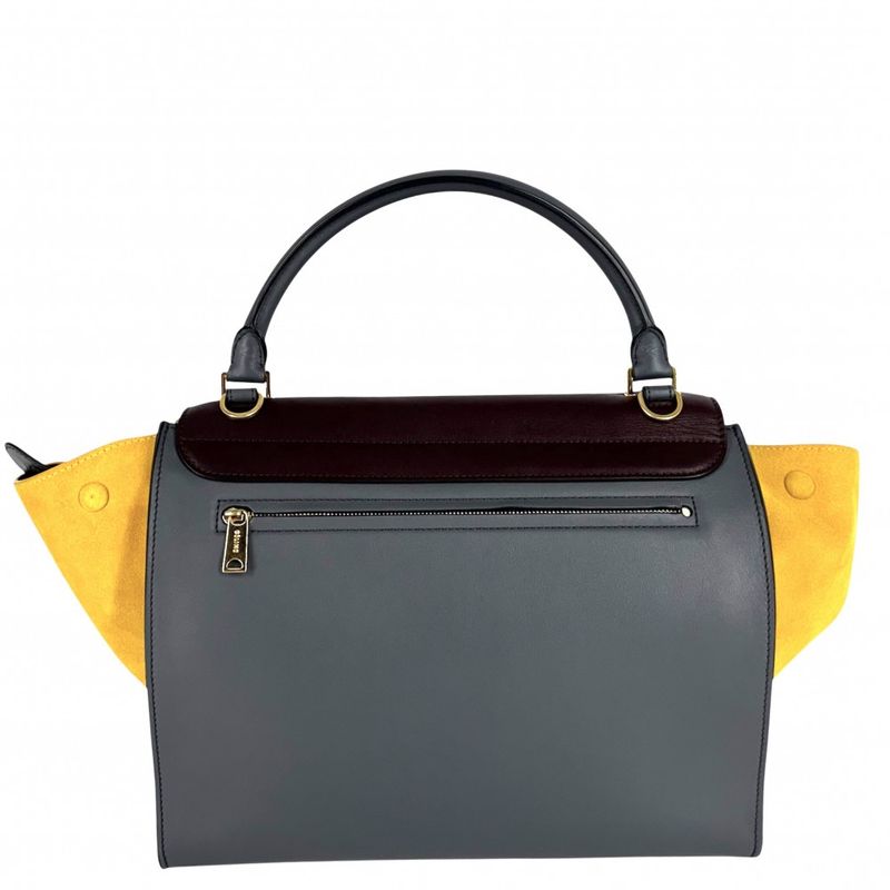 Celine 2WAY Ladies Trapeze Medium Handbag Shoulder Bag Crossbody Multicolor