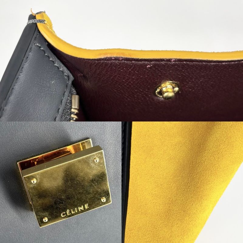 Celine 2WAY Ladies Trapeze Medium Handbag Shoulder Bag Crossbody Multicolor