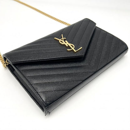 Saint Laurent Paris Chain Wallet Women Cassandra YSL Logo Shoulder Bag Shoulder