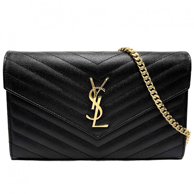 Saint Laurent Paris Chain Wallet Women Cassandra YSL Logo Shoulder Bag Shoulder