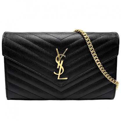 Saint Laurent Paris Chain Wallet Women Cassandra YSL Logo Shoulder Bag Shoulder