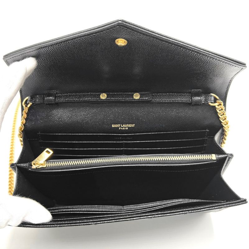 Saint Laurent Paris Chain Wallet Women Cassandra YSL Logo Shoulder Bag Shoulder