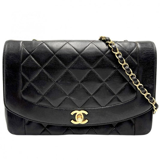 Chanel Shoulder Bag Women Matelasse Diana 25 Chain Coco Mark Shoulder Crossbody