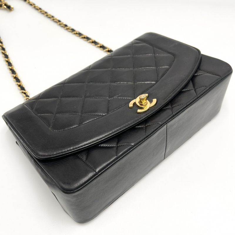 Chanel Shoulder Bag Women Matelasse Diana 25 Chain Coco Mark Shoulder Crossbody