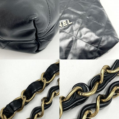 Chanel Handbag Women Chanel 22 Chain Shoulder Crossbody Chanel Leather Black