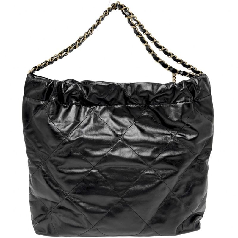 Chanel Handbag Women Chanel 22 Chain Shoulder Crossbody Chanel Leather Black