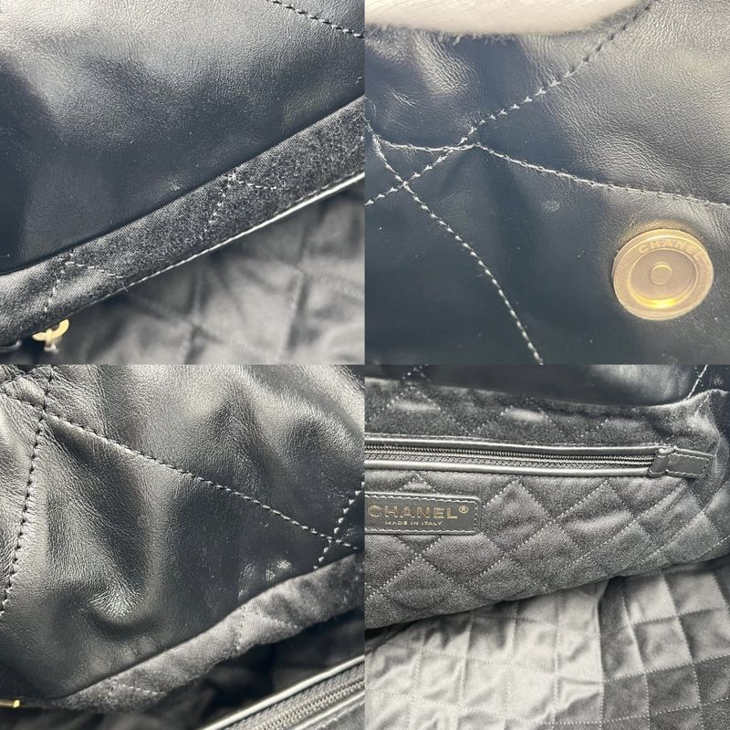 Chanel Handbag Women Chanel 22 Chain Shoulder Crossbody Chanel Leather Black