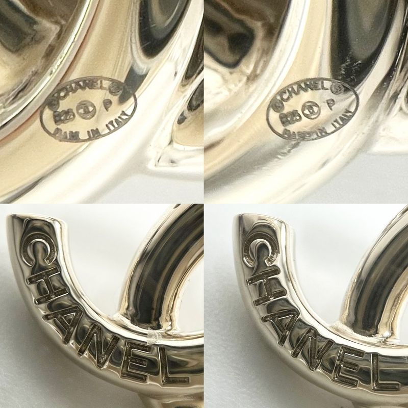 Chanel Earrings Ladies Coco Mark Logo Accessories Chanel GP B25P Gold Approx