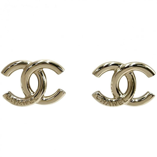 Chanel Earrings Ladies Coco Mark Logo Accessories Chanel GP B25P Gold Approx