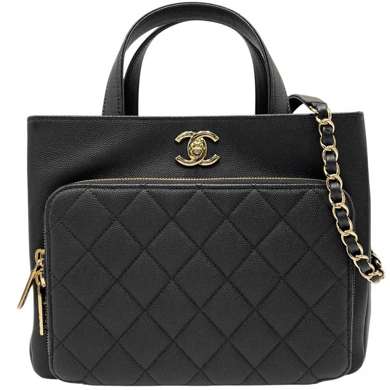 Chanel 2WAY Women's Matelasse Affinity Small Handbag Shoulder Slung Coco Mark