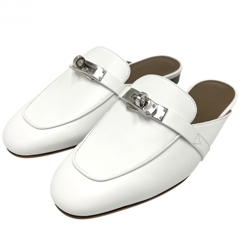 Hermes Sandals Women's Mules Oz Kelly Buckle Shoes Size 36 Approx 23cm (9.06in)