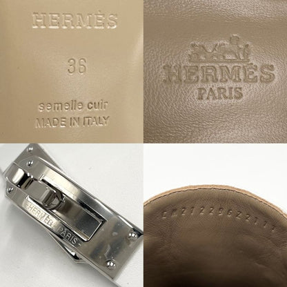 Hermes Sandals Women's Mules Oz Kelly Buckle Shoes Size 36 Approx 23cm (9.06in)