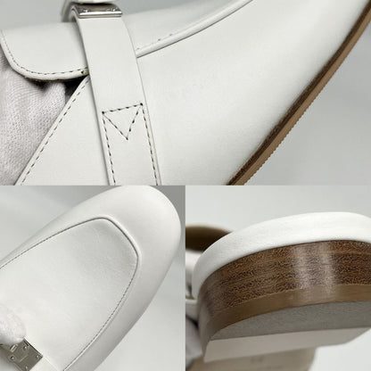 Hermes Sandals Women's Mules Oz Kelly Buckle Shoes Size 36 Approx 23cm (9.06in)