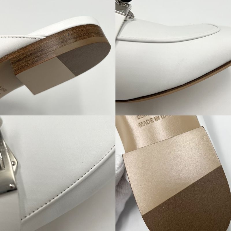 Hermes Sandals Women's Mules Oz Kelly Buckle Shoes Size 36 Approx 23cm (9.06in)