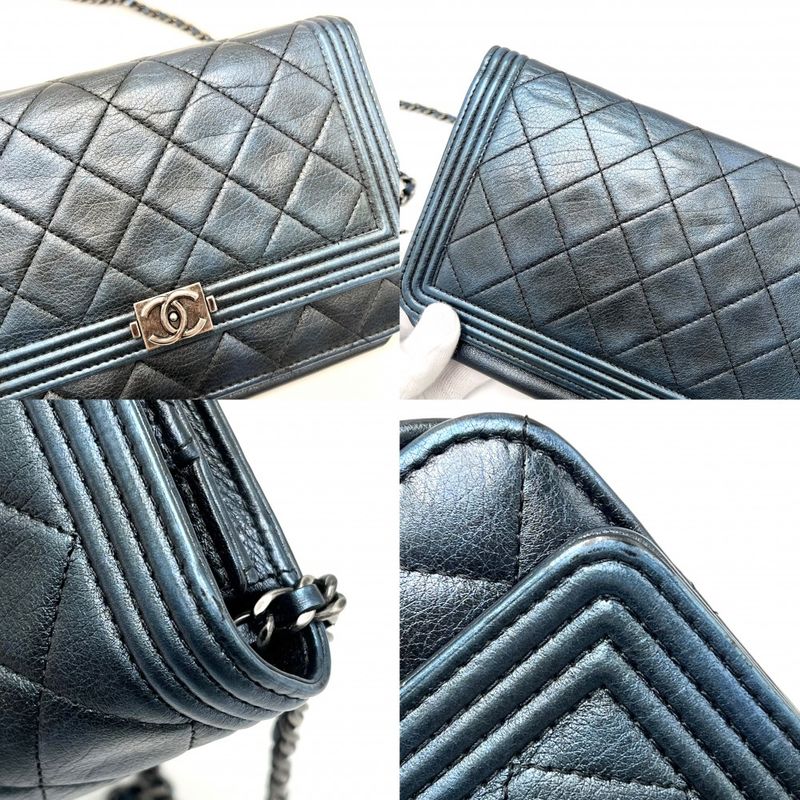 Chanel Chain Wallet Women's Boy Chanel Coco Mark Shoulder Bag Wallet Crossbody