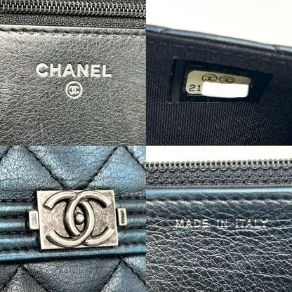 Chanel Chain Wallet Women's Boy Chanel Coco Mark Shoulder Bag Wallet Crossbody