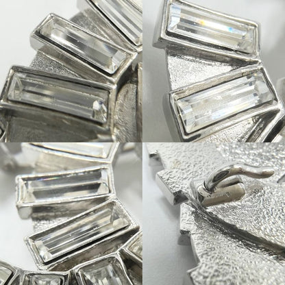 Chanel Brooch Ladies Coco Mark Accessories 2WAY Chanel Rhinestone 06A Silver