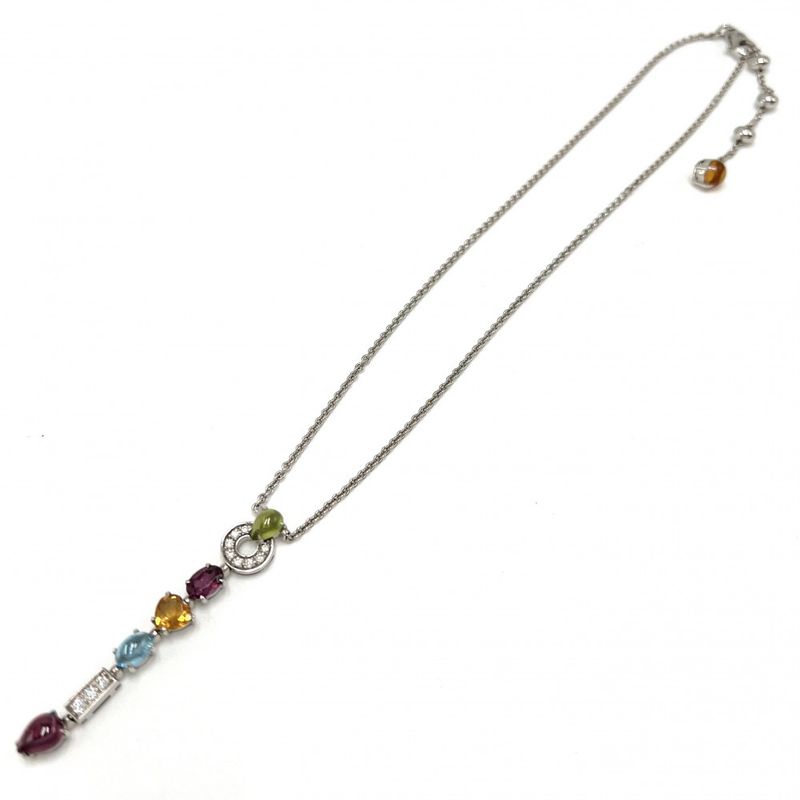 Bulgari Necklace Women's Allegra Pendant Jewelry Accessories With Adjuster 18k